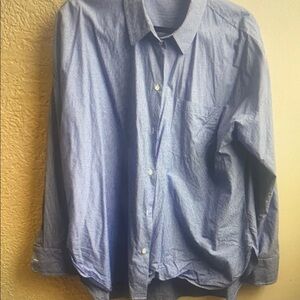 Blue Women's Button-Up Shirt